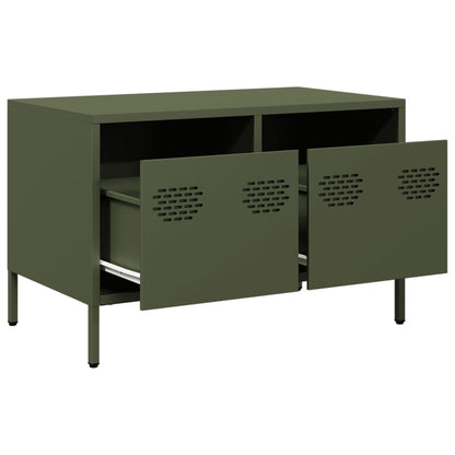 vidaXL TV Cabinet Olive Green 68x39x43.5 cm Cold-rolled Steel 5