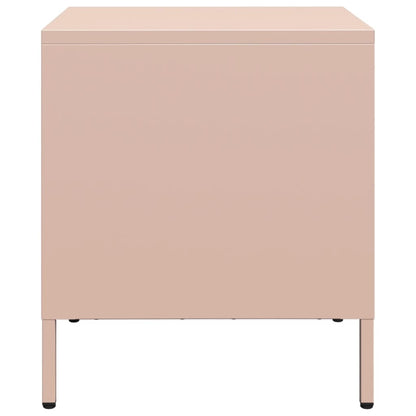 vidaXL Bedside Cabinet Pink 35x39x43.5 cm Steel 6