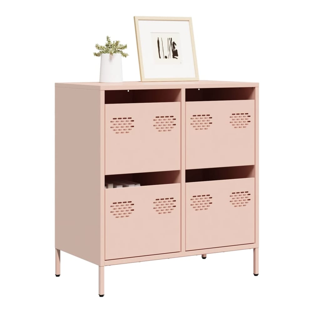 Sideboard 68x39x73,5 cm Cold-rolled Steel Pink 68 cm