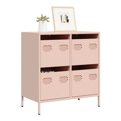 Sideboard 68x39x73,5 cm Cold-rolled Steel Pink 68 cm