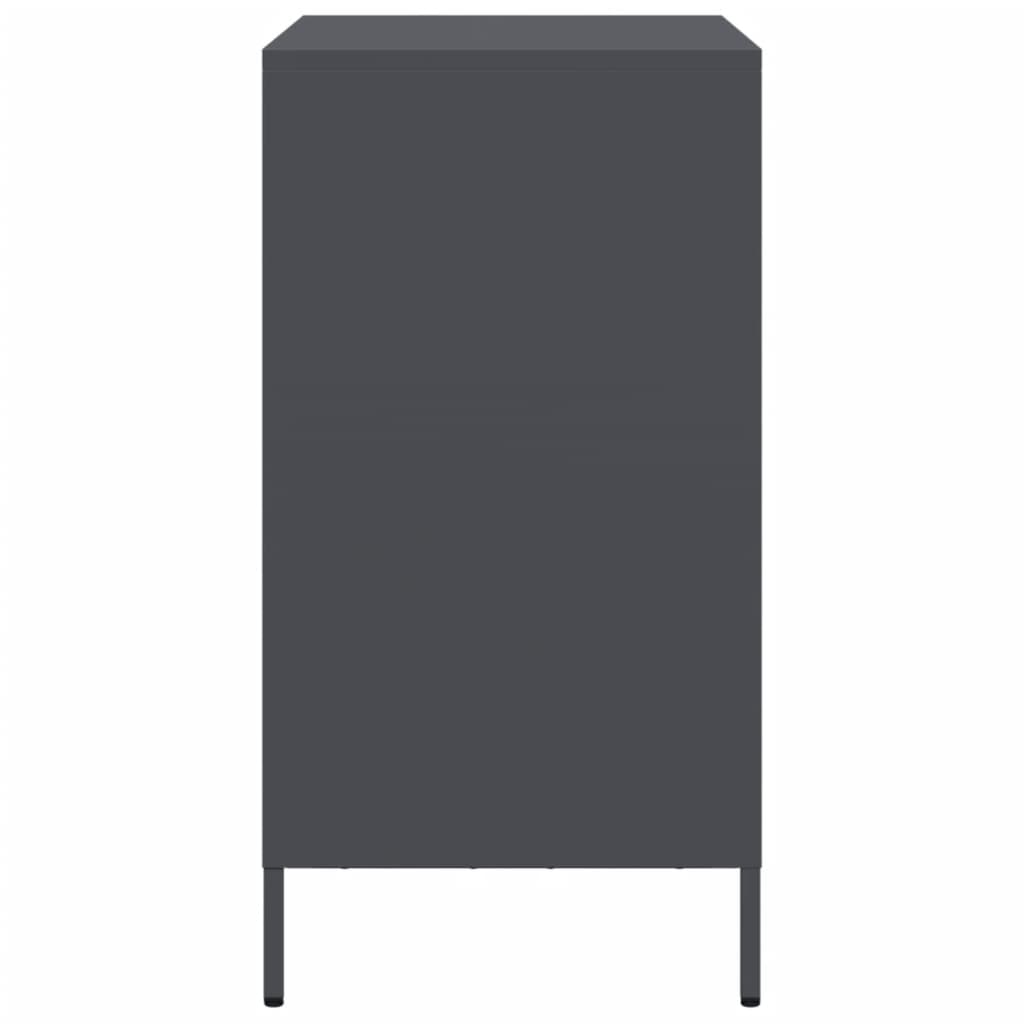 vidaXL Sideboard Anthracite 68x39x73.5 cm Cold-rolled Steel 6