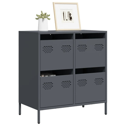 vidaXL Sideboard Anthracite 68x39x73.5 cm Cold-rolled Steel 1