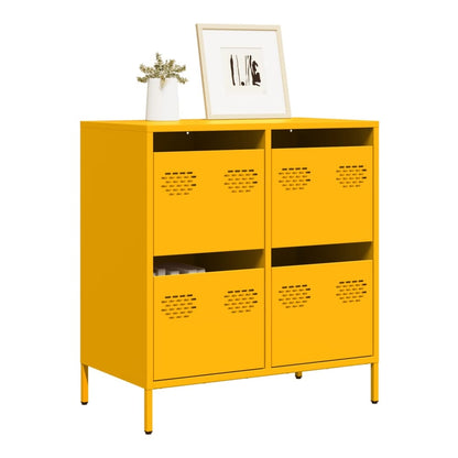 Sideboard 68x39x73,5 cm Cold-rolled Steel Mustard yellow 68 cm