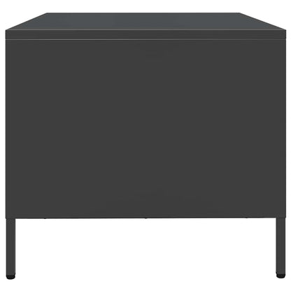 vidaXL Coffee Table Black 101.5x50x43.5 cm Cold-rolled Steel 6