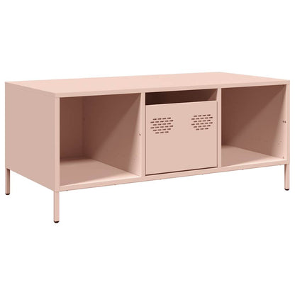 vidaXL Coffee Table Pink 101.5x50x43.5 cm Cold-rolled Steel 2