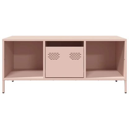 vidaXL Coffee Table Pink 101.5x50x43.5 cm Cold-rolled Steel 4