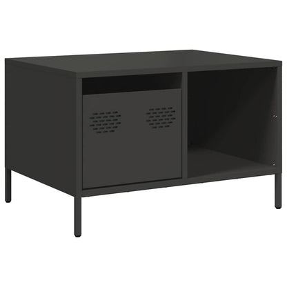 vidaXL Coffee Table Black 68.5x50x43.5 cm Cold-rolled Steel 2