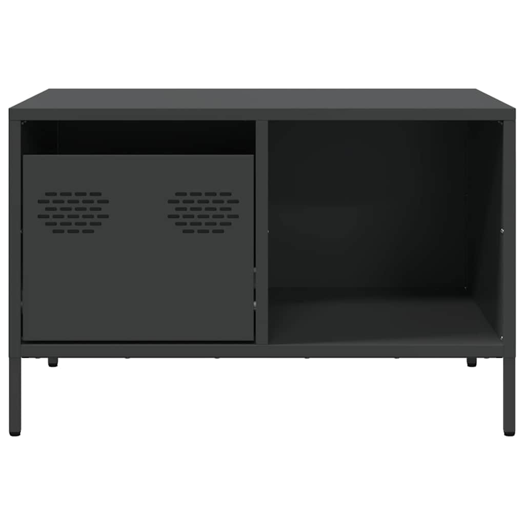 vidaXL Coffee Table Black 68.5x50x43.5 cm Cold-rolled Steel 6