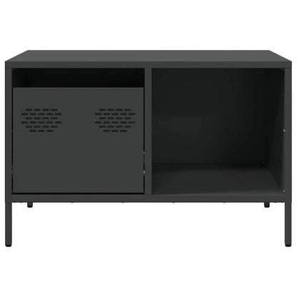vidaXL Coffee Table Black 68.5x50x43.5 cm Cold-rolled Steel 6