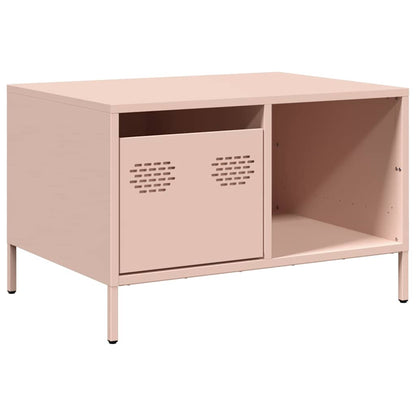 vidaXL Coffee Table Pink 68.5x50x43.5 cm Cold-rolled Steel 2
