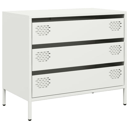 vidaXL Sideboard White 68x39x58.5 cm Cold-rolled Steel 2
