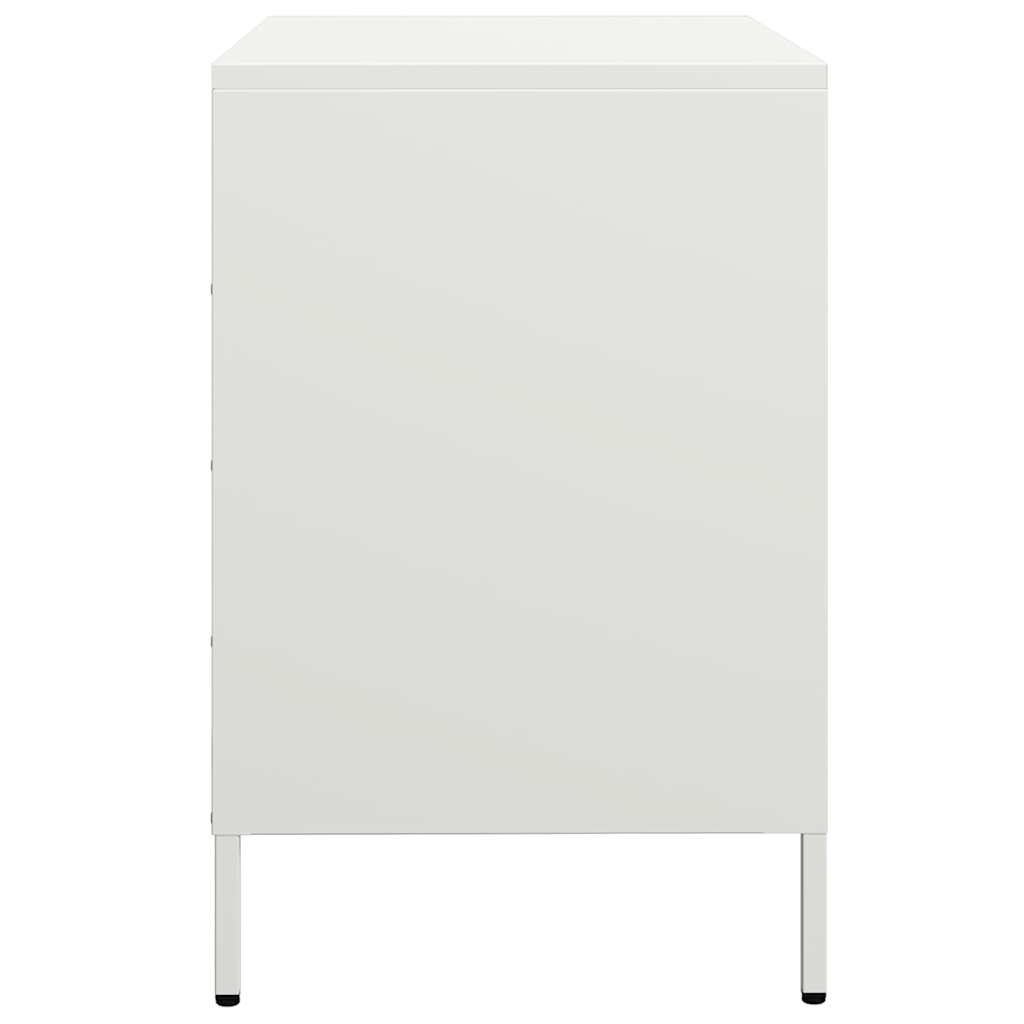 vidaXL Sideboard White 68x39x58.5 cm Cold-rolled Steel 6