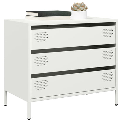 vidaXL Sideboard White 68x39x58.5 cm Cold-rolled Steel 1