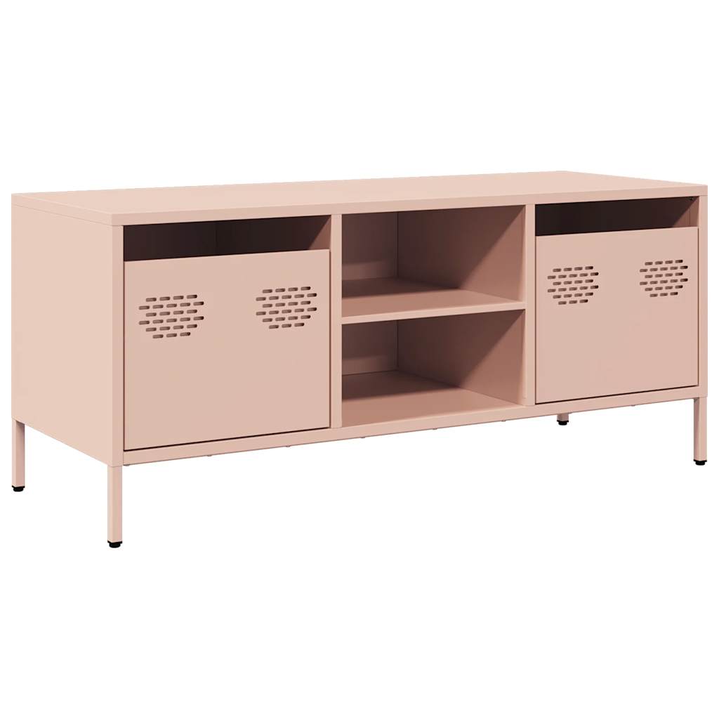 vidaXL TV Cabinet Pink 101.5x39x43.5 cm Cold-rolled Steel 2