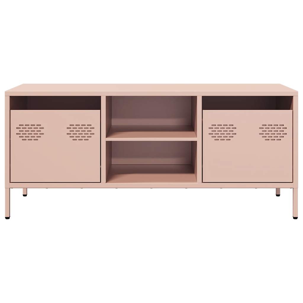 vidaXL TV Cabinet Pink 101.5x39x43.5 cm Cold-rolled Steel 4