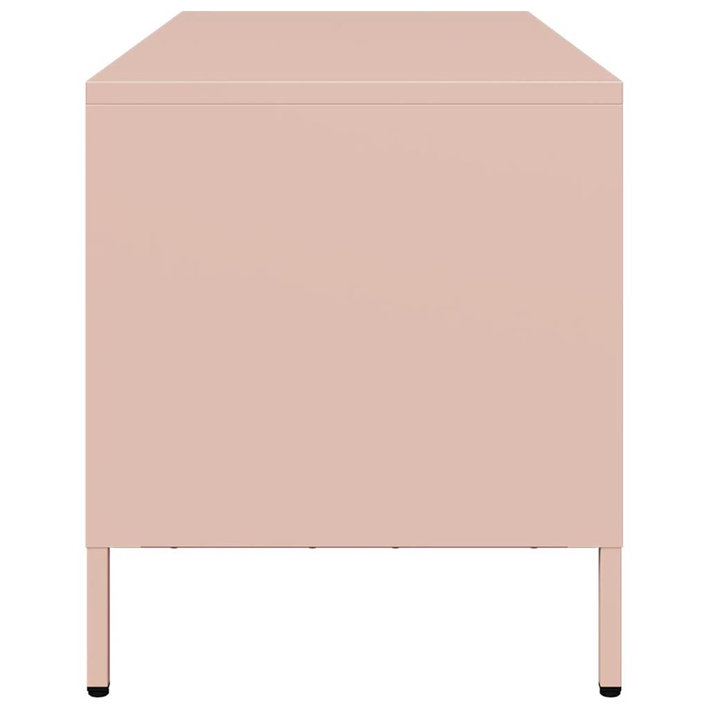 vidaXL TV Cabinet Pink 101.5x39x43.5 cm Cold-rolled Steel 6