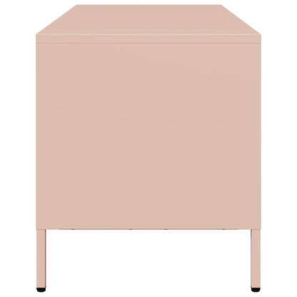 vidaXL TV Cabinet Pink 101.5x39x43.5 cm Cold-rolled Steel 6