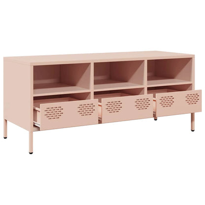 vidaXL TV Cabinet Pink 101.5x39x43.5 cm Cold-rolled Steel 5