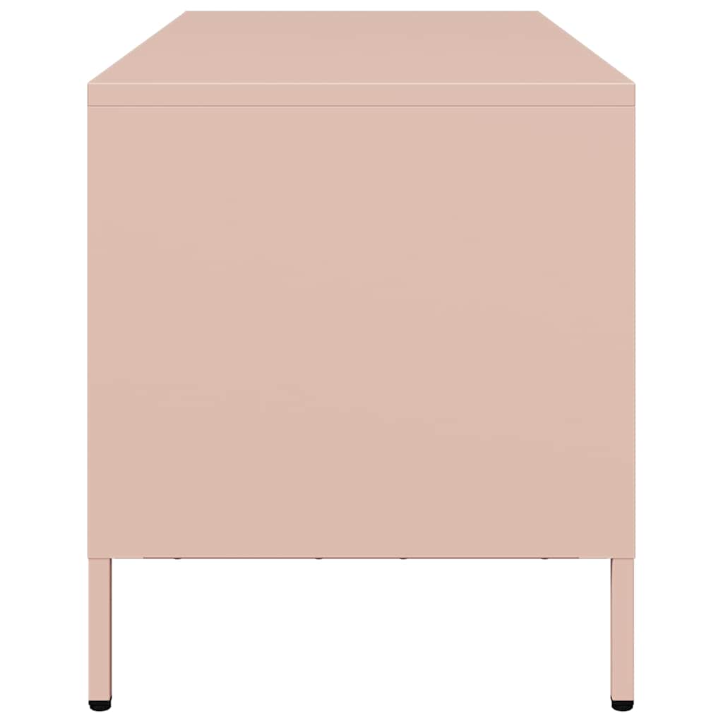 vidaXL TV Cabinet Pink 101.5x39x43.5 cm Cold-rolled Steel 6