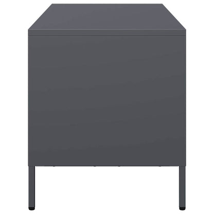 vidaXL TV Cabinet Anthracite 101.5x39x43.5 cm Cold-rolled Steel 6