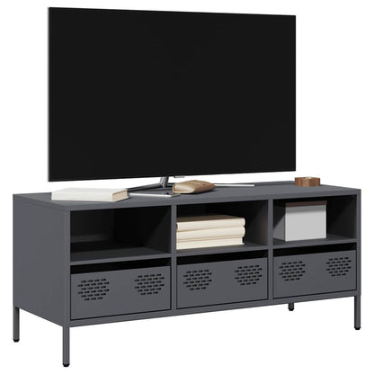 vidaXL TV Cabinet Anthracite 101.5x39x43.5 cm Cold-rolled Steel 1