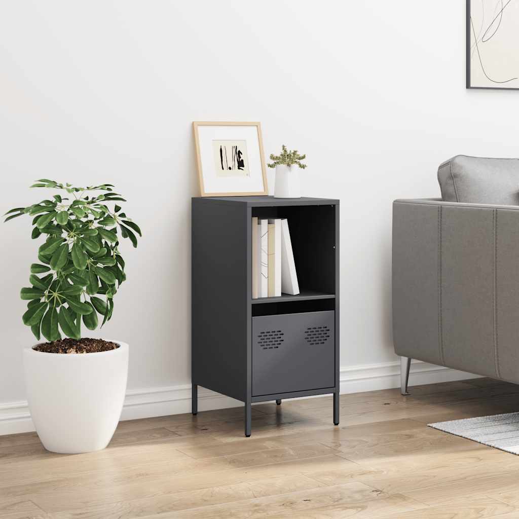 vidaXL Sideboard Anthracite 35x39x73.5 cm Cold-rolled Steel 3