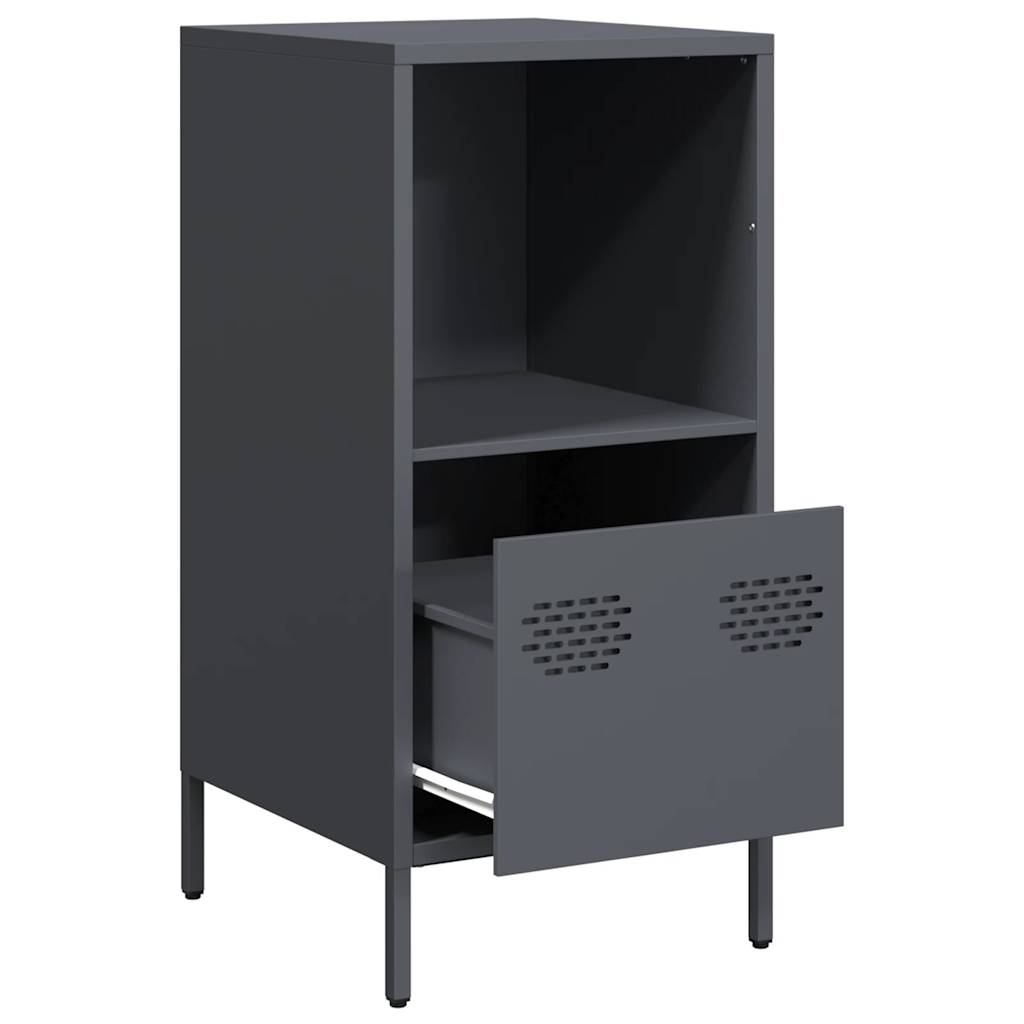 vidaXL Sideboard Anthracite 35x39x73.5 cm Cold-rolled Steel 5