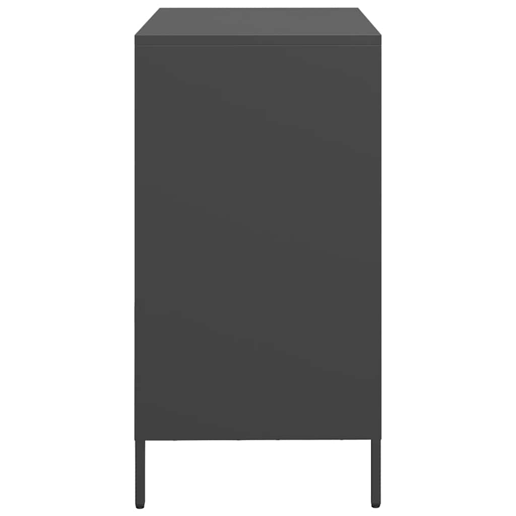 vidaXL Sideboard Black 68x39x73.5 cm Cold-rolled Steel 6