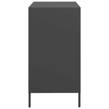 vidaXL Sideboard Black 68x39x73.5 cm Cold-rolled Steel 6