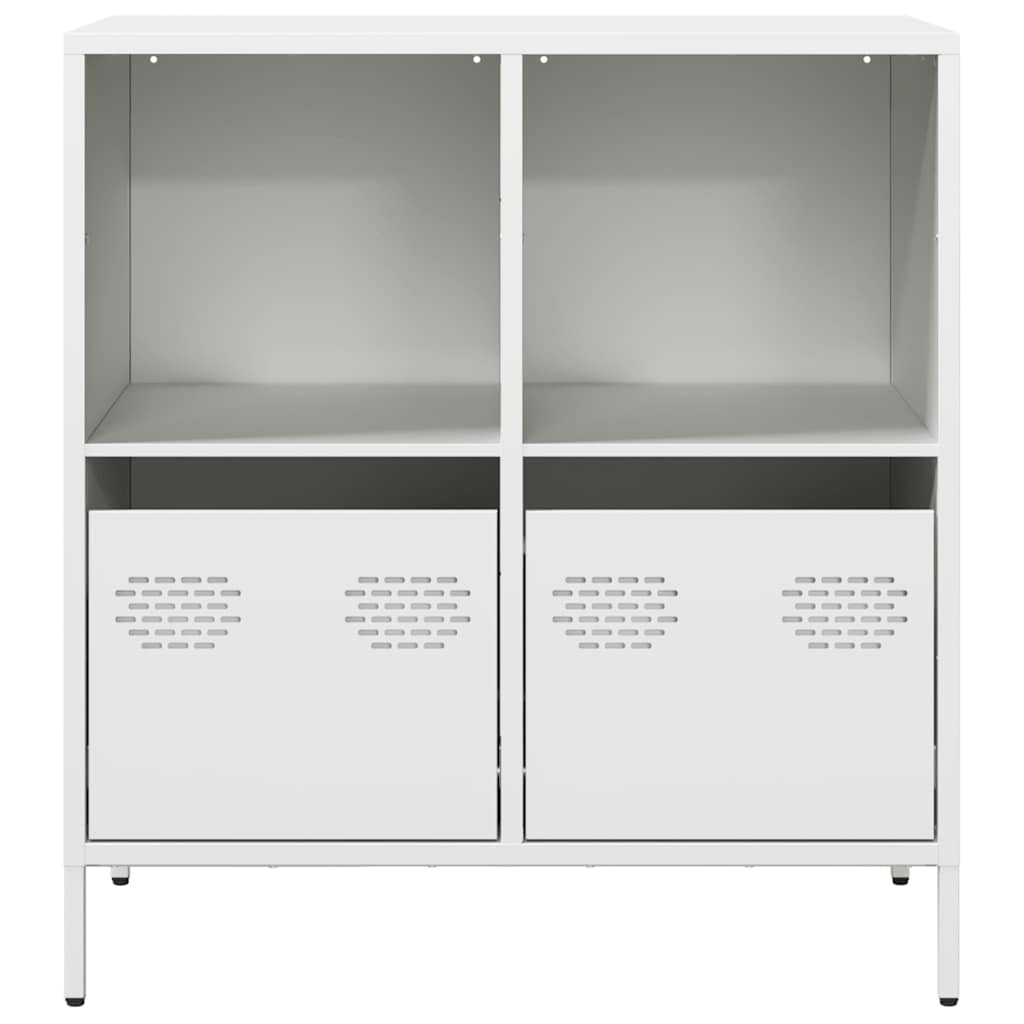 vidaXL Sideboard White 68x39x73.5 cm Cold-rolled Steel 4