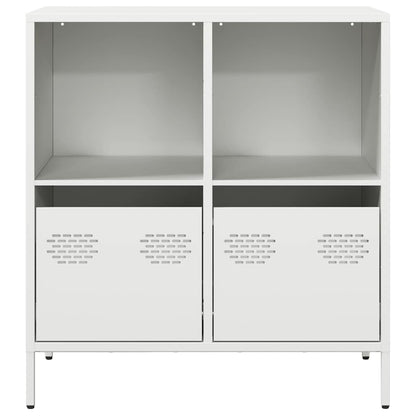 vidaXL Sideboard White 68x39x73.5 cm Cold-rolled Steel 4