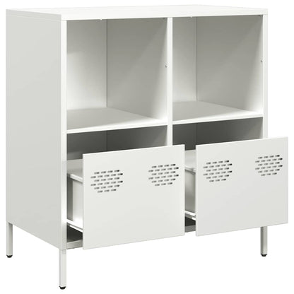 vidaXL Sideboard White 68x39x73.5 cm Cold-rolled Steel 5