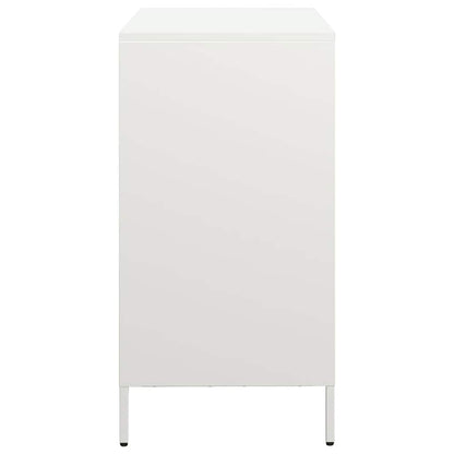 vidaXL Sideboard White 68x39x73.5 cm Cold-rolled Steel 6