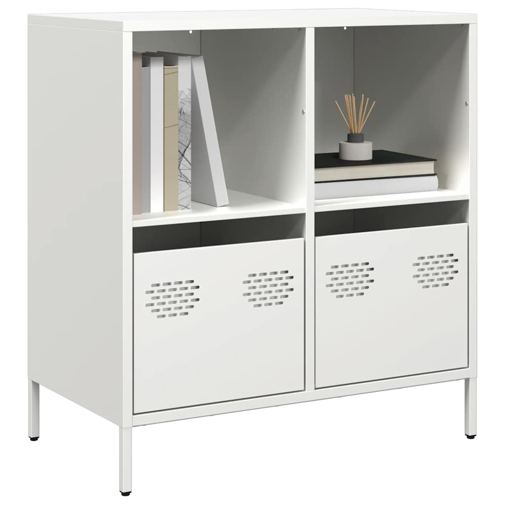 vidaXL Sideboard White 68x39x73.5 cm Cold-rolled Steel 1