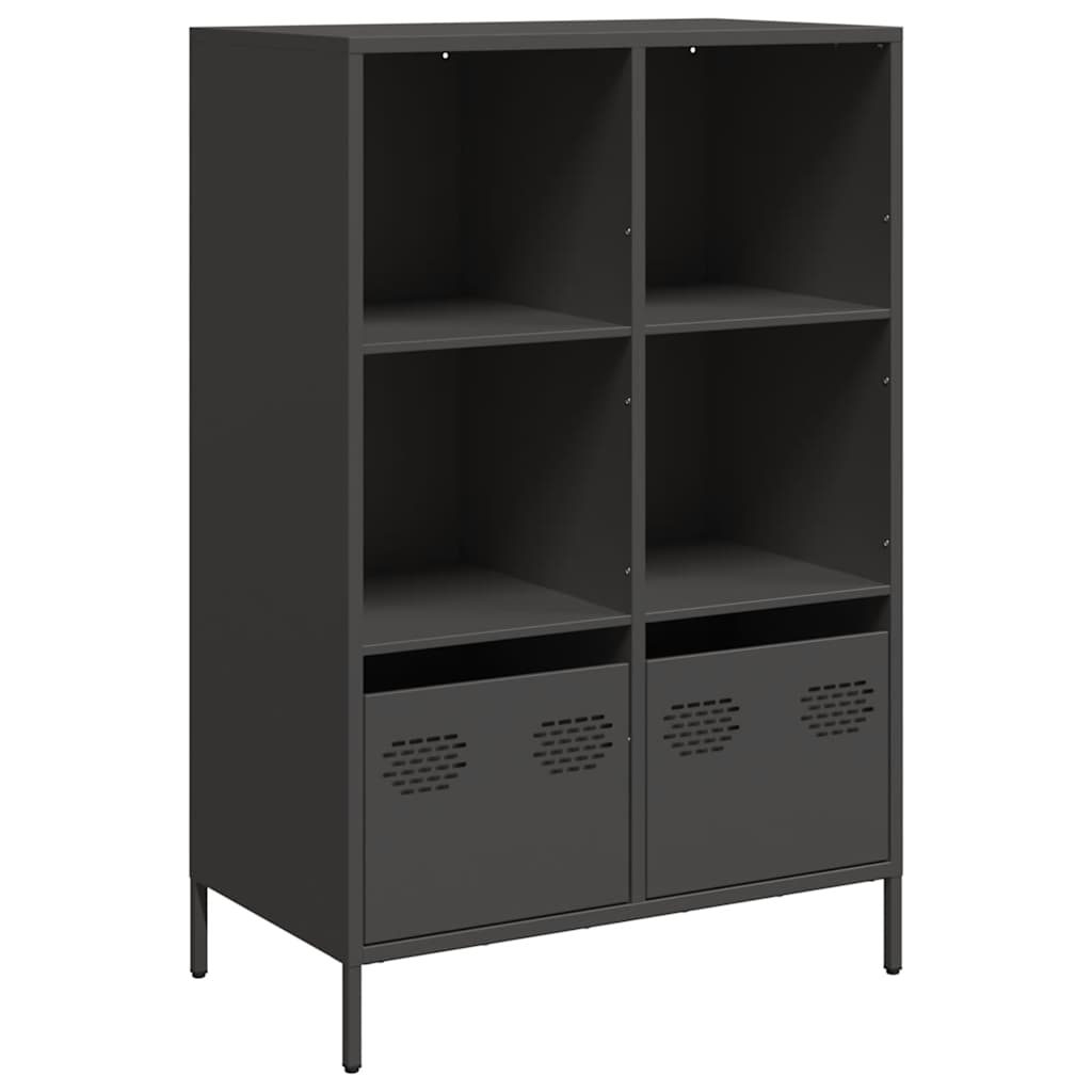 vidaXL Highboard Black 68x39x103.5 cm Steel 2