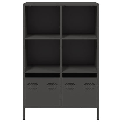 vidaXL Highboard Black 68x39x103.5 cm Steel 5