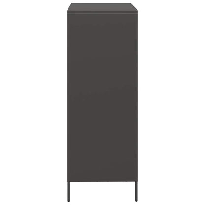 vidaXL Highboard Black 68x39x103.5 cm Steel 6