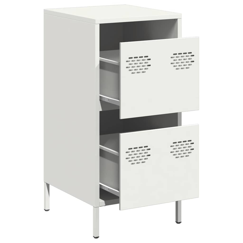 vidaXL Sideboard White 35x39x73.5 cm Cold-rolled Steel 4