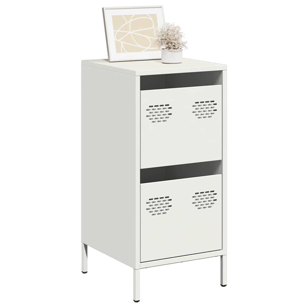 vidaXL Sideboard White 35x39x73.5 cm Cold-rolled Steel 1