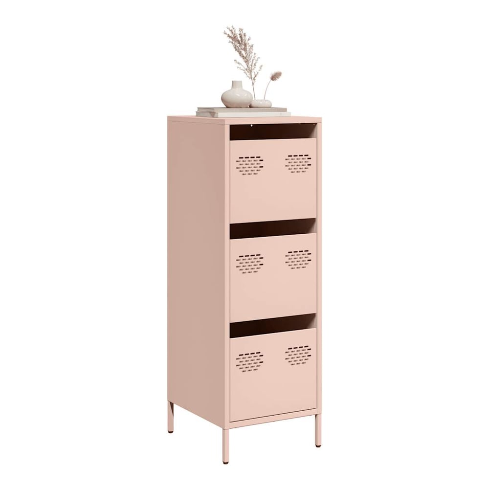 Highboard 39x35x103,5 cm Steel Pink