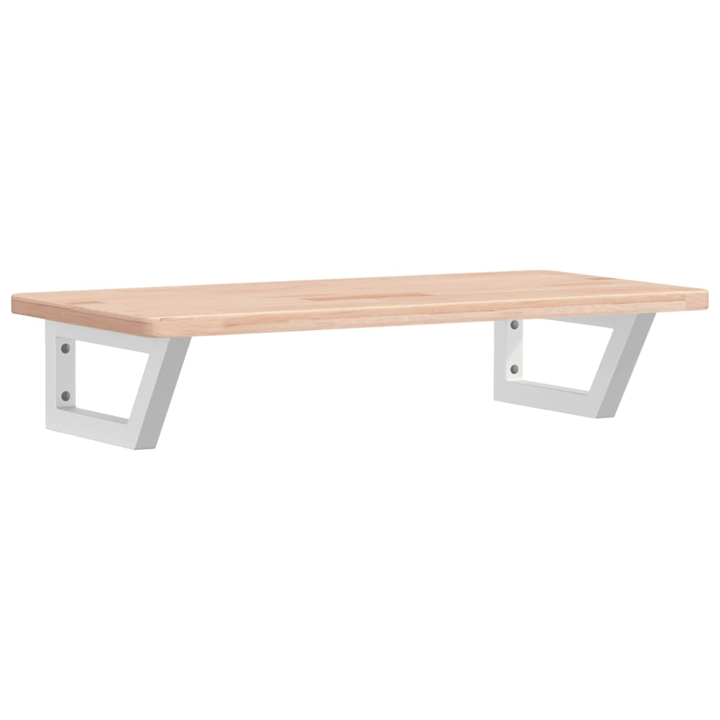 vidaXL Basin Shelf Wall Mounted Steel and Solid Wood Oak 2