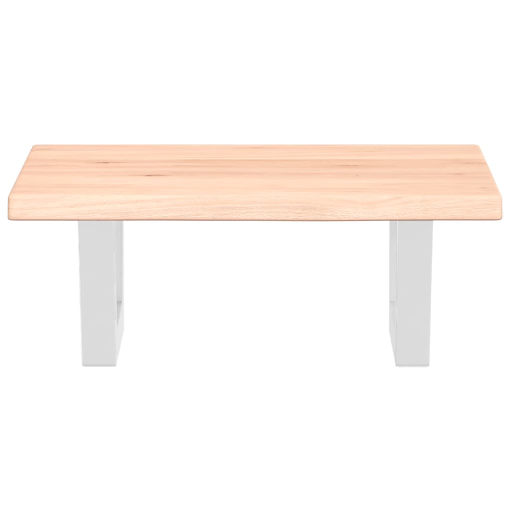 vidaXL Basin Shelf Wall Mounted Steel and Solid Wood Oak 4