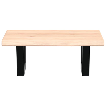 vidaXL Basin Shelf Wall Mounted Steel and Solid Wood Oak 4