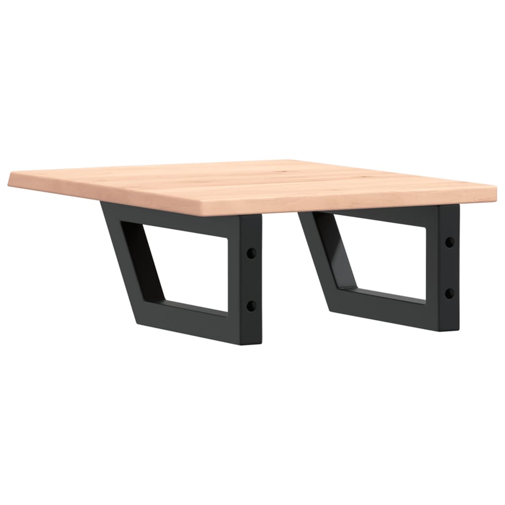 vidaXL Basin Shelf Wall Mounted Steel and Solid Wood Oak 6
