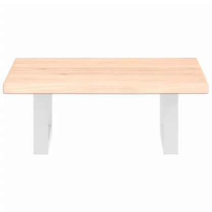 vidaXL Basin Shelf Wall Mounted Steel and Solid Wood Oak 4