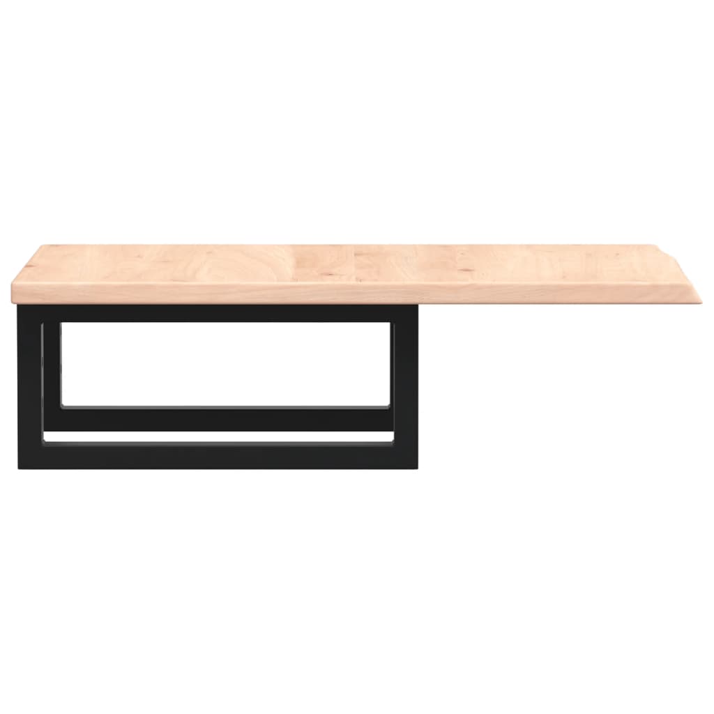 vidaXL Basin Shelf Wall Mounted Steel and Solid Wood Oak 5