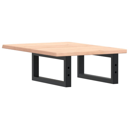 vidaXL Basin Shelf Wall Mounted Steel and Solid Wood Oak 6