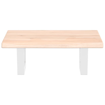vidaXL Basin Shelf Wall Mounted Steel and Solid Wood Oak 4