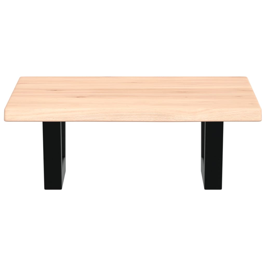 vidaXL Basin Shelf Wall Mounted Steel and Solid Wood Oak 4