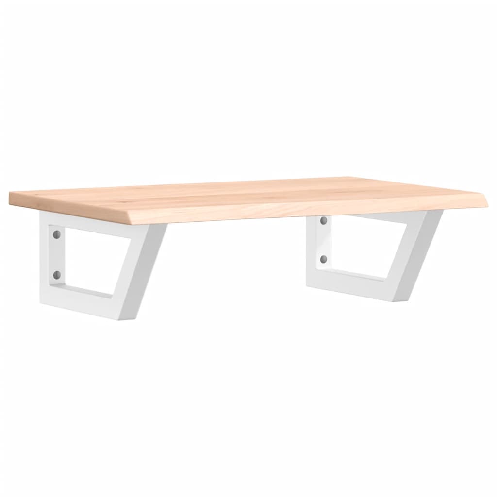 vidaXL Basin Shelf Wall Mounted Steel and Solid Wood Oak 2